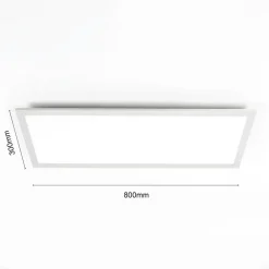 Lindby Arbejdsrum/Kontor|Gang > LED-panel Livel, CCT, 80 cm x 30 cm, fjernbetjening