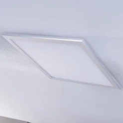 Arbejdsrum/Kontor|Gang ^ Lindby LED-panel Livel, CCT, 62 cm x 62 cm, fjernbetjening