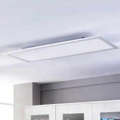 Arbejdsrum/Kontor|Gang ^ Lindby LED-panel Livel, CCT, 120 cm x 30 cm, fjernbetjening