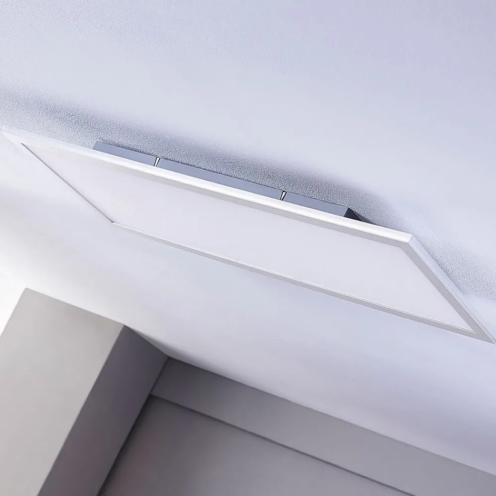 Arbejdsrum/Kontor|Gang ^ Lindby LED-panel Livel, CCT, 120 cm x 30 cm, fjernbetjening