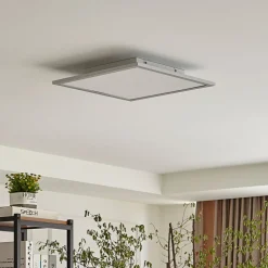 Lindby Arbejdsrum/Kontor|Gang > LED-panel Livel, 4000K, 40 cm x 40 cm, sølv, metal