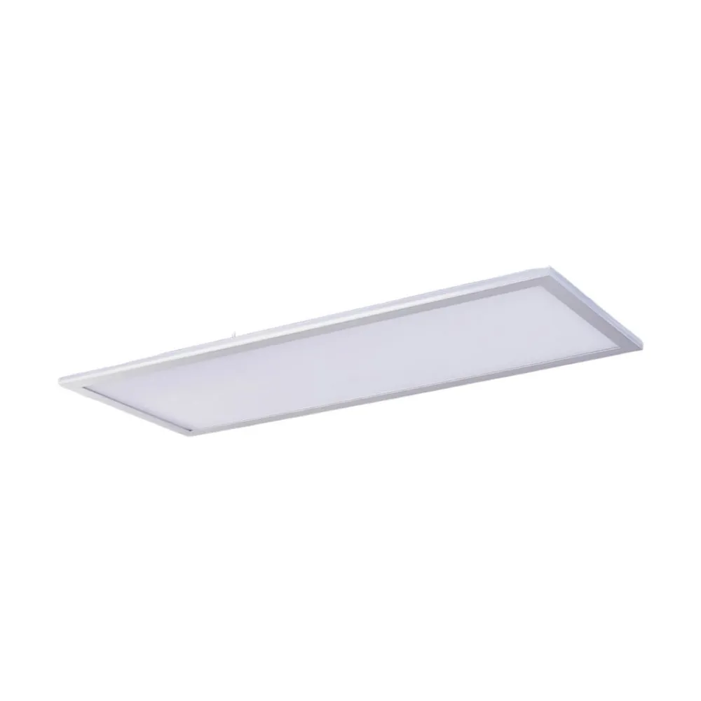Arbejdsrum/Kontor|Gang ^ Lindby LED-panel Livel, 4000K, 80 cm x 30 cm, sølv, metal