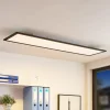 Lindby Arbejdsrum/Kontor|Gang > LED-panel Nelios, 120 x 30 cm, CCT, sort, metal