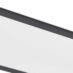 Lindby Arbejdsrum/Kontor|Gang > LED-panel Nelios, 120 x 30 cm, CCT, sort, metal