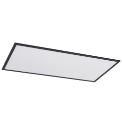 Lindby Arbejdsrum/Kontor|Gang > LED-panel Nelios, 120 x 60 cm, 4000K, sort, metal