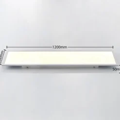 Lindby Arbejdsrum/Kontor|Gang > LED-panel Quais, 30 x 120 cm, hvid, aluminium, 4.000K