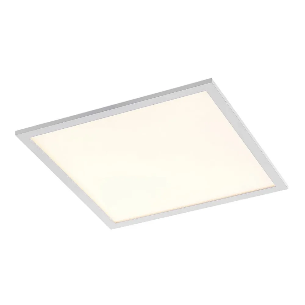 Arbejdsrum/Kontor|Loftlamper ^ Lindby LED-panel Quais, 40 x 40 cm, hvid, aluminium, 4.000K