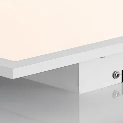 Arbejdsrum/Kontor|Loftlamper ^ Lindby LED-panel Quais, 40 x 40 cm, hvid, aluminium, 4.000K