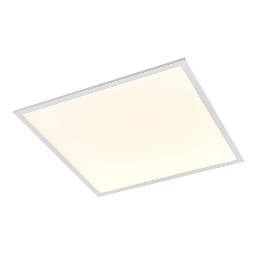 Lindby Arbejdsrum/Kontor > LED-panel Quais, 60 x 60 cm, hvid, aluminium, 4.000K