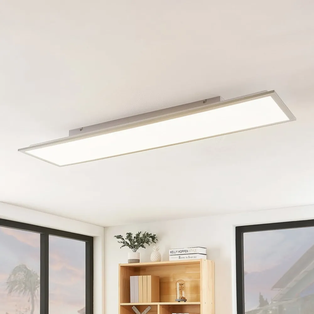 Arbejdsrum/Kontor|Gang ^ Lindby LED-panel Stenley, CCT, 120 cm x 30 cm, dæmpbar