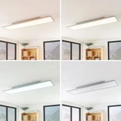 Arbejdsrum/Kontor|Gang ^ Lindby LED-panel Stenley, CCT, 120 cm x 30 cm, dæmpbar