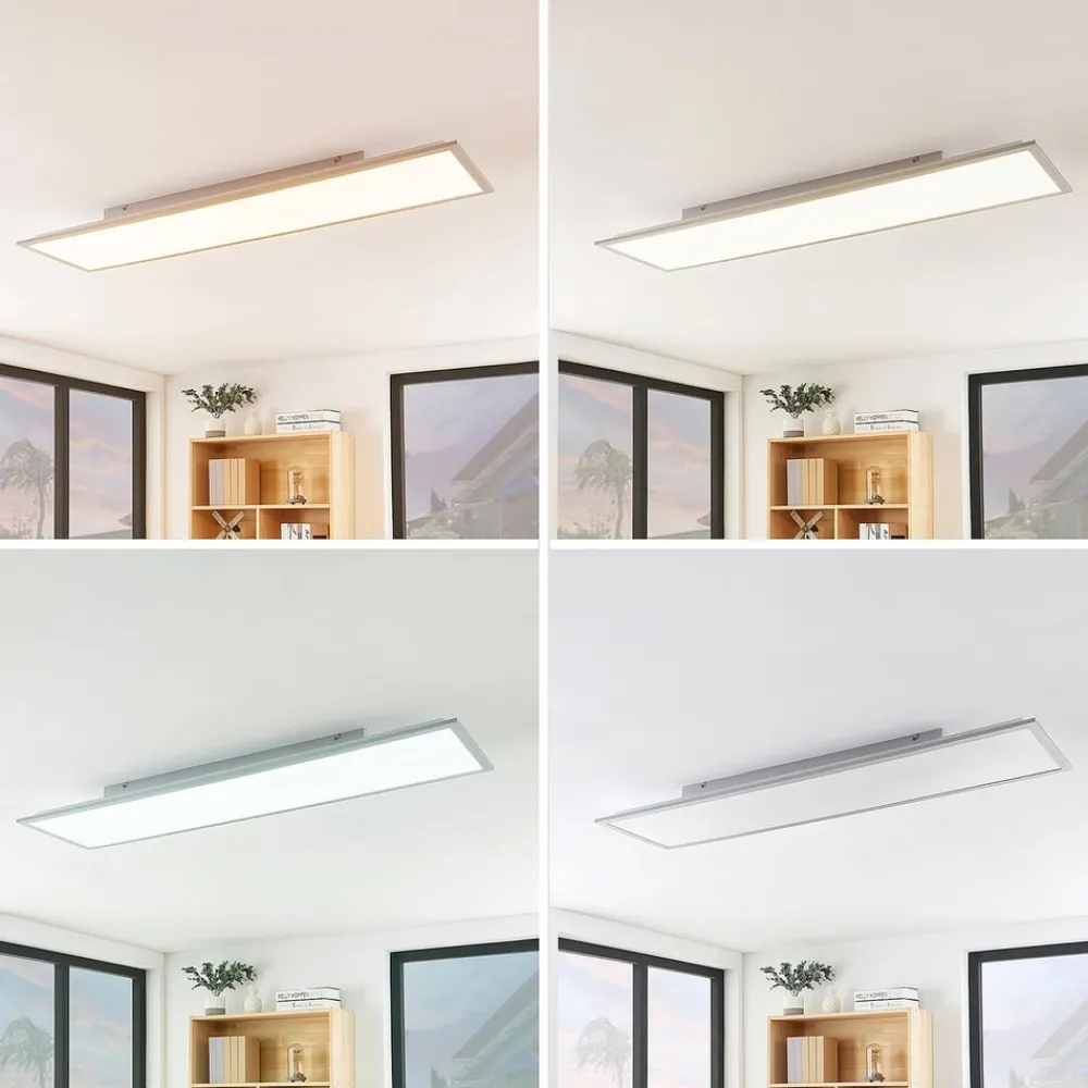 Arbejdsrum/Kontor|Gang ^ Lindby LED-panel Stenley, CCT, 120 cm x 30 cm, dæmpbar