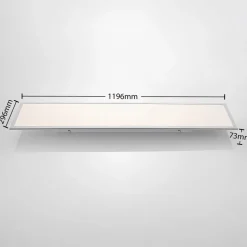 Arbejdsrum/Kontor|Gang ^ Lindby LED-panel Stenley, CCT, 120 cm x 30 cm, dæmpbar