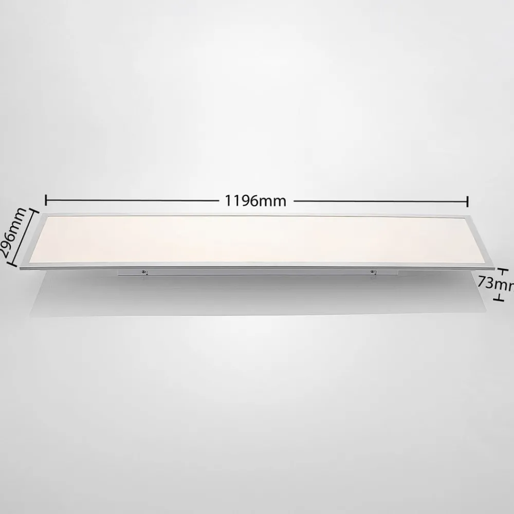 Arbejdsrum/Kontor|Gang ^ Lindby LED-panel Stenley, CCT, 120 cm x 30 cm, dæmpbar