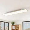 Lindby Arbejdsrum/Kontor|Gang > LED-panel Stenley, 4.000 K, 120 cm x 30 cm, sølv/hvid