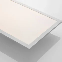 Lindby Arbejdsrum/Kontor|Gang > LED-panel Stenley, 4.000 K, 120 cm x 30 cm, sølv/hvid
