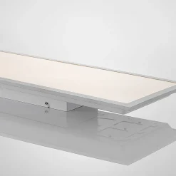 Lindby Arbejdsrum/Kontor|Gang > LED-panel Stenley, 4.000 K, 120 cm x 30 cm, sølv/hvid