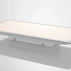 Lindby Arbejdsrum/Kontor|Gang > LED-panel Stenley, 4.000 K, 60 cm x 30 cm, sølv/hvid