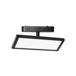 Lindby Skinnesystem > LED-panel 48V Lumaro, sort, aluminium, længde 20 cm, dæmpbar