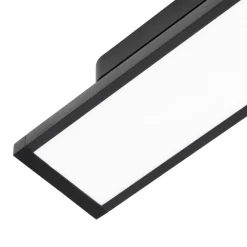 Lindby Skinnesystem > LED-panel 48V Lumaro, sort, aluminium, længde 20 cm, dæmpbar
