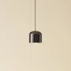 Skinnesystem ^ Lindby LED-pendellampe Lumaro,sort,Ø8,2cm,aluminium,48V,dæmpbar