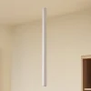 Lindby Skinnesystem > LED-pendellampe Lumaro, hvid, Ø 3cm,aluminium,48V,dæmpbar