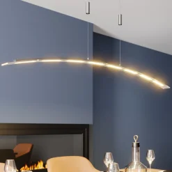 Lindby Pendellamper|Pendellamper > LED-pendellampe Manon, højdejusterbar, grå, metal