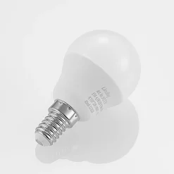 Lindby Led Pærer > LED-pære E14 G45 4,5W 3.000K opal sæt med 3 stk