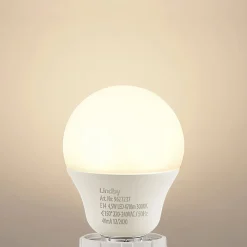 Lindby Led Pærer > LED-pære E14 G45 4,5W 3.000K opal sæt med 2 stk
