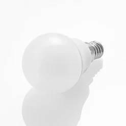 Lindby Led Pærer > LED-pære E14 G45 4,5W 3.000K opal sæt med 2 stk
