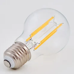 Filament Pære|Led Pærer ^ Lindby LED-pære, glødetråd, E27, 7W, klar, 2.700K