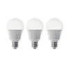 Led Pærer ^ Lindby LED-pære, sæt med 3, E27, 8,5 W, mat, 3.000 K