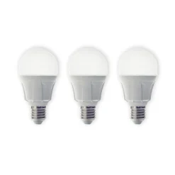 Led Pærer ^ Lindby LED-pære, sæt med 3, E27, 8,5 W, mat, 3.000 K