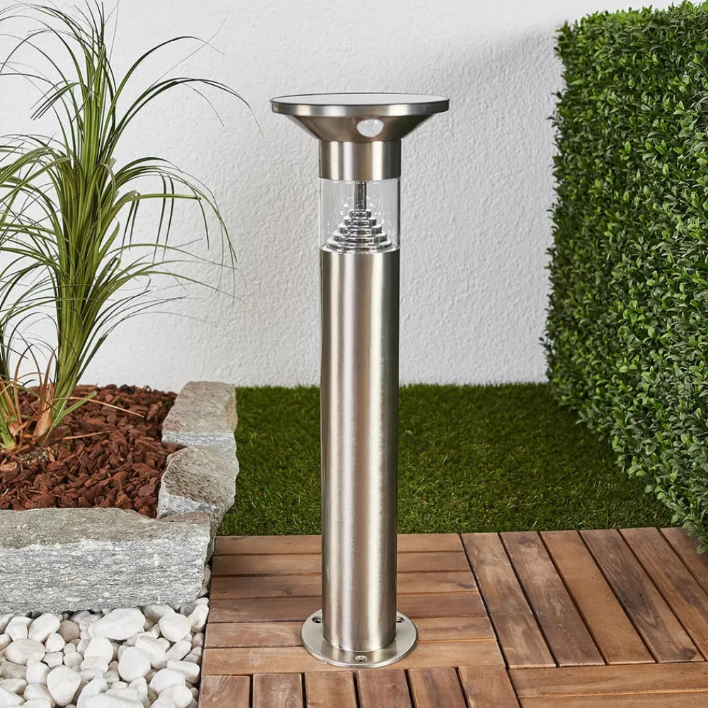 Lindby Solcelle Lampe Med Sensor|Sokkellamper Med Sensor > LED-sokkellampe Jalisa, 54 cm, solcelle, sensor