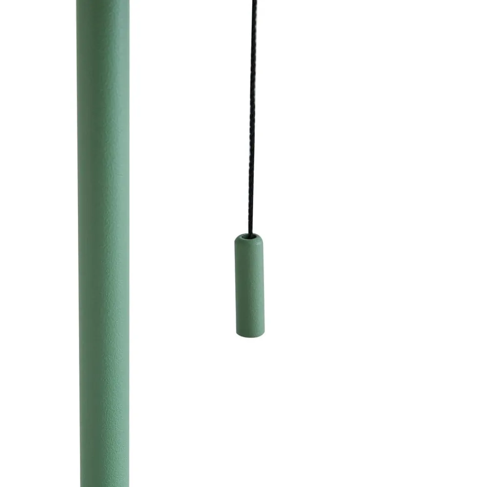 Lindby Dekorationsbelysning|Terrassebelysning > LED-solcellebordlampe Hilario, grøn, jern, genopladeligt batteri
