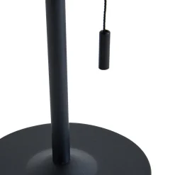 Lindby Dekorationsbelysning|Solcellelamper > LED-solcellebordlampe Hilario, sort, jern, genopladeligt batteri
