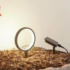 Lindby Dekorationsbelysning|Udendørs Spot > LED-solcellejordspyd Syrene, 18 cm, sort, aluminium