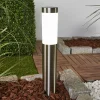 Lindby Solcellelamper|Terrassebelysning > LED-solcellelampe Aleeza, 61 cm, stål, jordspyd