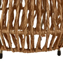 Lindby Dekorationsbelysning|Solcellelamper > LED-solcellelampe Amaria, rattan, lys, Ø 27 cm