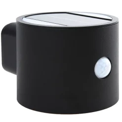 Solcelle Lampe Med Sensor|Væglampe Med Sensor ^ Lindby LED-solcellelampe Amren, sort, ABS, sensor