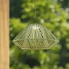 Lindby Udendørs Pendellamper|Solcellelamper > LED-solcellelampe Austas, grøn, Ø 50 cm, USB, IP54