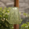 Udendørs Pendellamper|Solcellelamper ^ Lindby LED-solcellelampe Austas, grøn, Ø 32 cm, USB, IP54