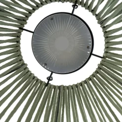Udendørs Pendellamper|Solcellelamper ^ Lindby LED-solcellelampe Austas, grøn, Ø 32 cm, USB, IP54
