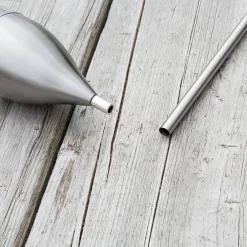 Dekorationsbelysning|Solcellelamper ^ Lindby LED-solcellelampe Jari, højde 122 cm, stål, klar