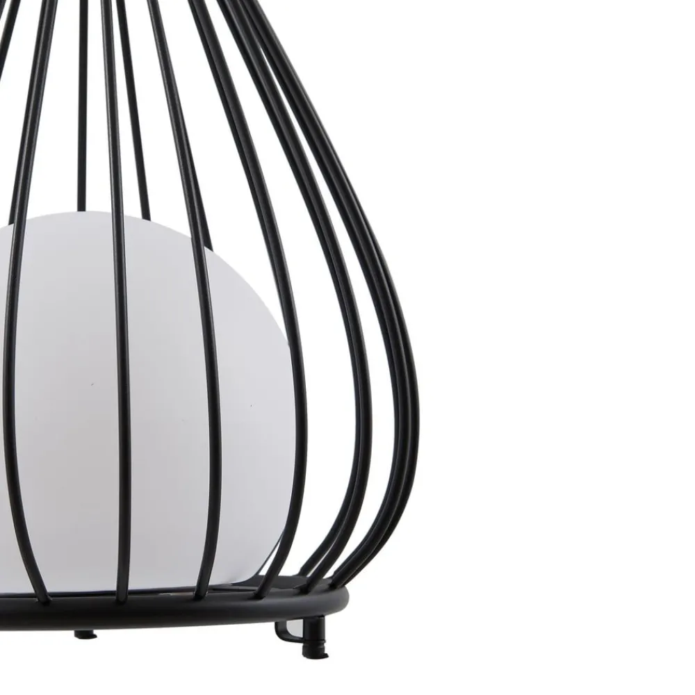 Lindby Dekorationsbelysning|Solcellelamper > LED-solcellelampe Kelda, sort, metal, 38 cm, dæmpbar.