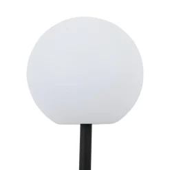 Dekorationsbelysning|Solcellelamper ^ Lindby LED-solcellelampe Lago, Ø 30 cm, kugle, jordspyd, hvid