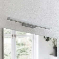 Lindby Væg- Og Spejllamper|Væglamper > LED-spejllampe Alenia, 60 cm, krom, aluminium, IP44