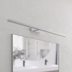 Væg- Og Spejllamper|Væglamper ^ Lindby LED-spejllampe Jukka, 120 cm, krom, metal, IP44