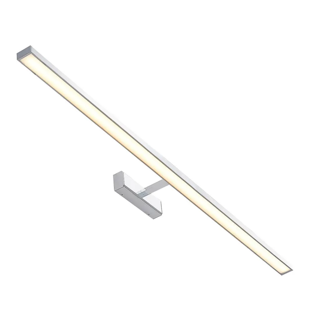Væg- Og Spejllamper|Væglamper ^ Lindby LED-spejllampe Jukka, 120 cm, krom, metal, IP44