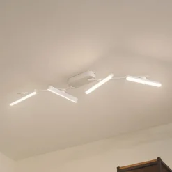 Lindby Gang|Loftlamper > LED-spotlight Eldrin, hvid, 4 lyskilder, lysliste